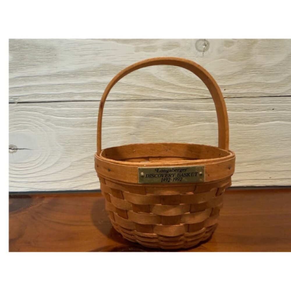 Vintage Longaberger Discovery Basket 1991 Signed Collectible
